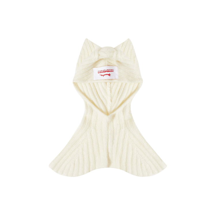 Charles Jeffrey Loverboy Ears Balaclava Jumper "Ecru"