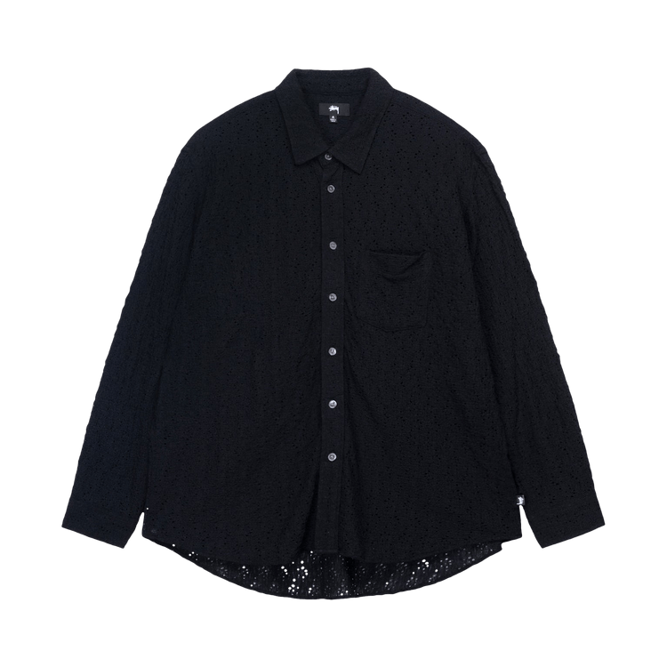 Stussy Lace Long-Sleeve Shirt "Black"