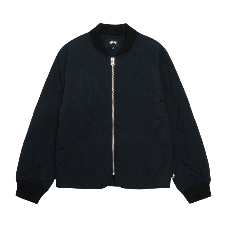 Stussy 8 Ball Quilted Liner Jacket "Black"