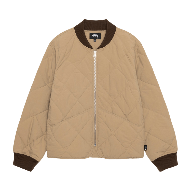 Stussy 8 Ball Quilted Liner Jacket "Brown"