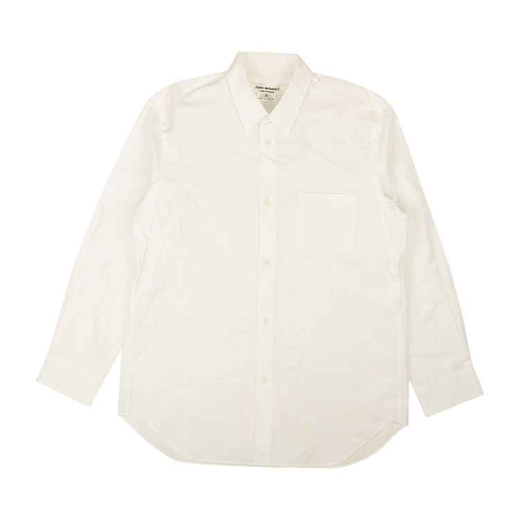 Junya Watanabe Poplin Long-Sleeve Button Down Shirt "White"