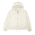 Prada Nappa Hooded Leather Jacket "White"