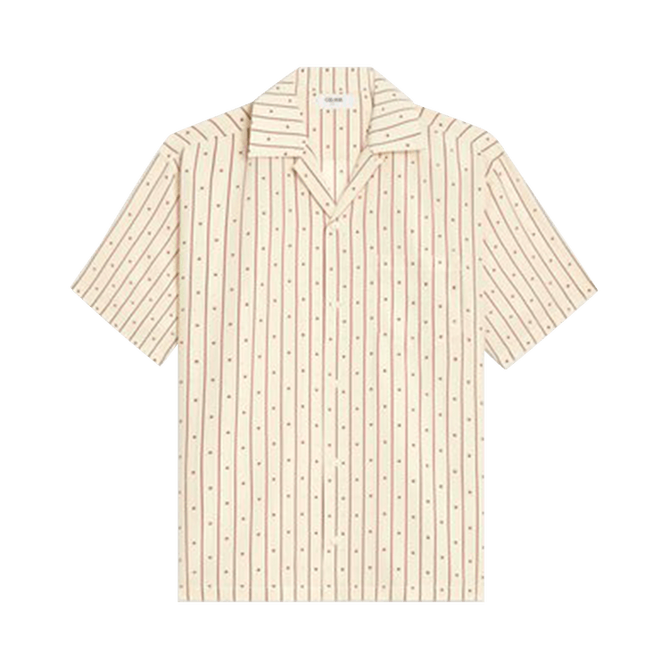CELINE Hawaiian Shirt "Cream/Bordeaux"