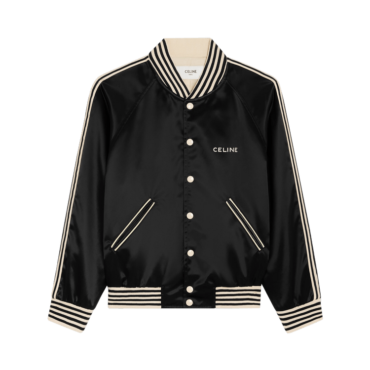 CELINE Embroidered Teddy Jacket "Black"
