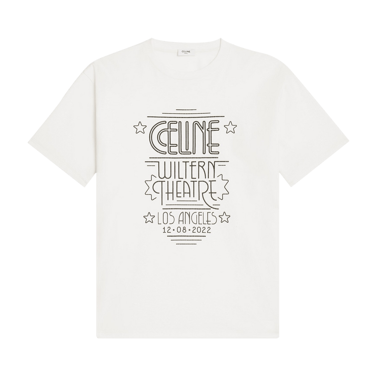 CELINE Loose T-Shirt "Dirty White/Black"