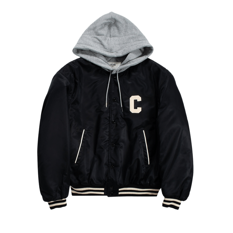 CELINE Oversized Hooded Teddy Jacket "Black"
