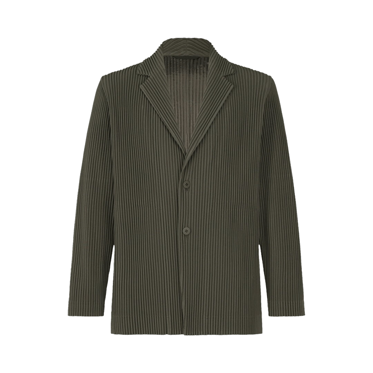 Issey Miyake Pleats Tailored Blazer "Ebony Khaki"