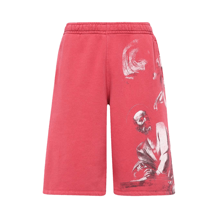 Off-White St. Matthew Over Sweatshort "Rio Red/Green"
