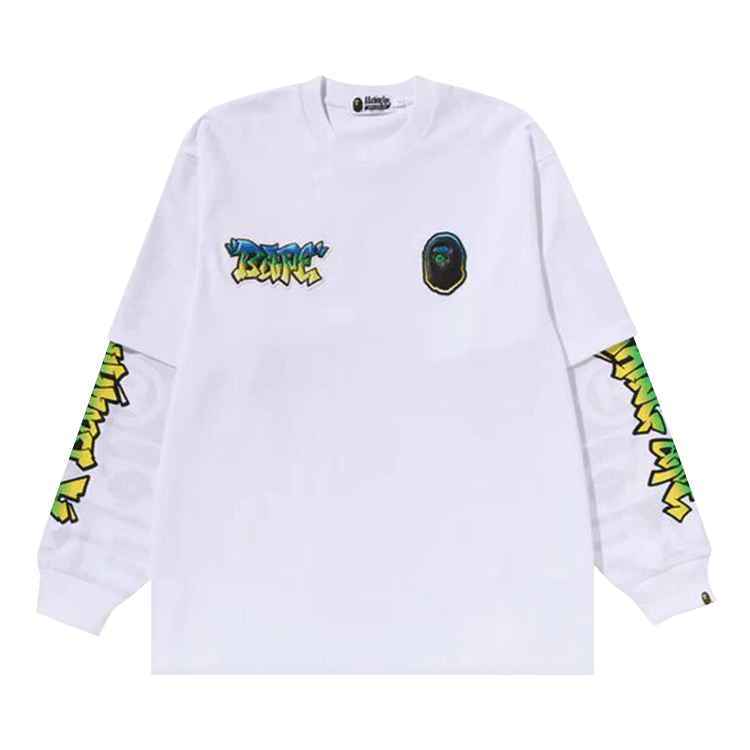 BAPE Sport Long-Sleeve T-Shirt "White"