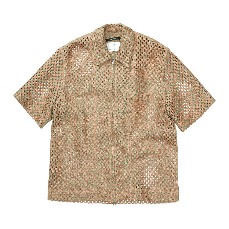 Song for the Mute Zip Up Box Shirt "Beige"