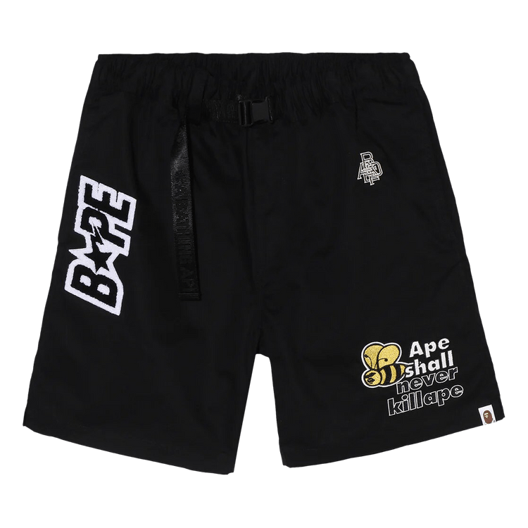 BAPE Patchwork Eazy Shorts "Black"