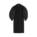 Simone Rocha Double Breasted Coat "Black"