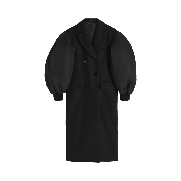 Simone Rocha Double Breasted Coat "Black"