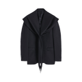 Simone Rocha Scarf Insert Classic Blazer "Navy"