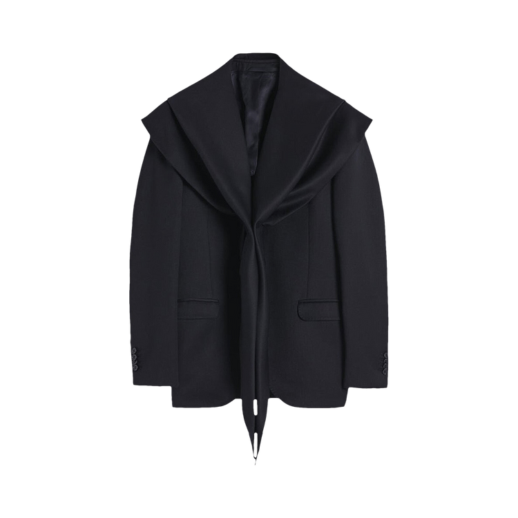 Simone Rocha Scarf Insert Classic Blazer "Navy"