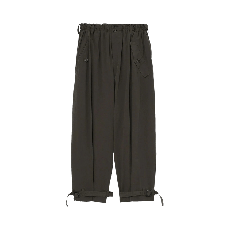 Y's Gathered Hem Belted Pants 'Khaki'