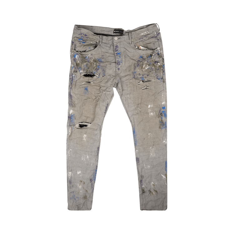 PURPLE BRAND Reverse Dirty Repair Jeans "Grey"