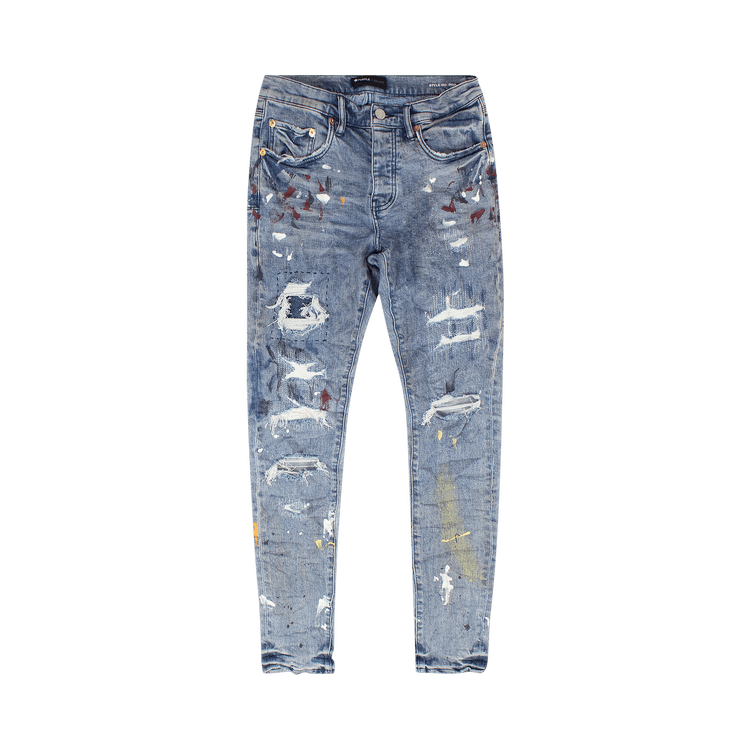 PURPLE BRAND Paint Repair Jeans "Indigo"