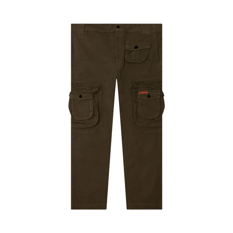 Heron Preston Canvas Cargo Pants "Dark Olive"