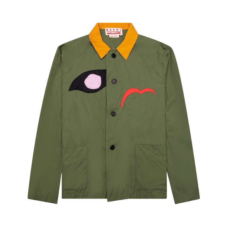 Marni x No Vacancy Inn Gabardine Jacket "Stone Green"