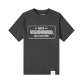 Neighborhood Sulfur Dye Short-Sleeve Crewneck "Black"