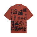 Pleasures Choices Camp Collar Button Down "Orange"