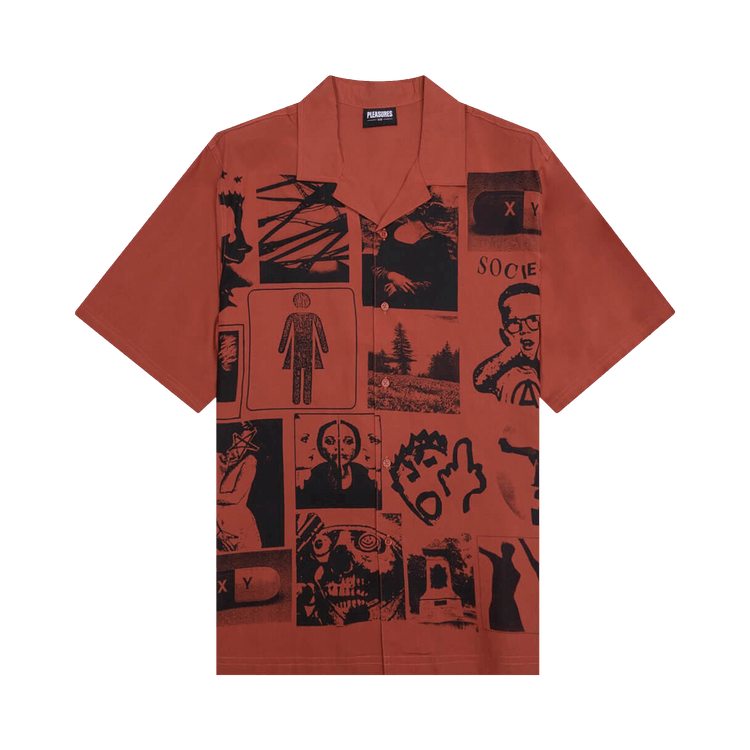 Pleasures Choices Camp Collar Button Down "Orange"