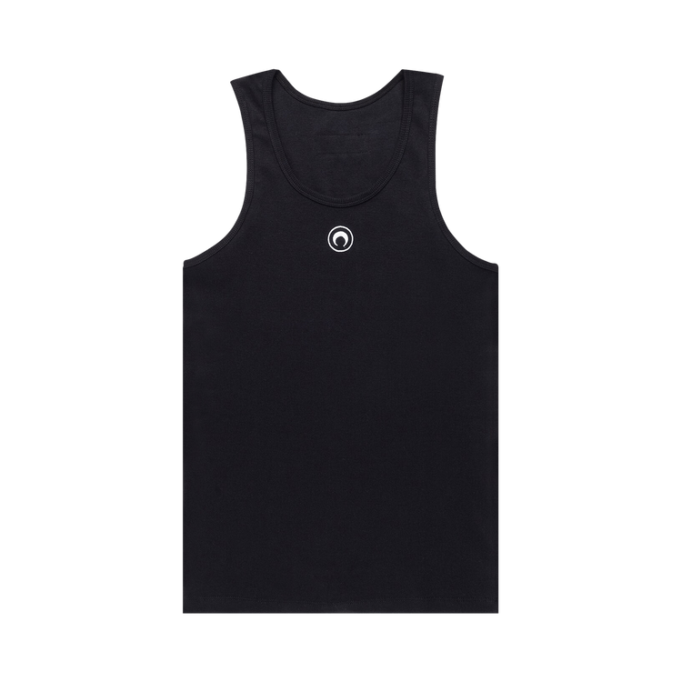 Marine Serre Organic Rib Tank Top "Black"