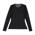 Marine Serre Moon Diamant Mesh Jacquard Second Skin "Black"