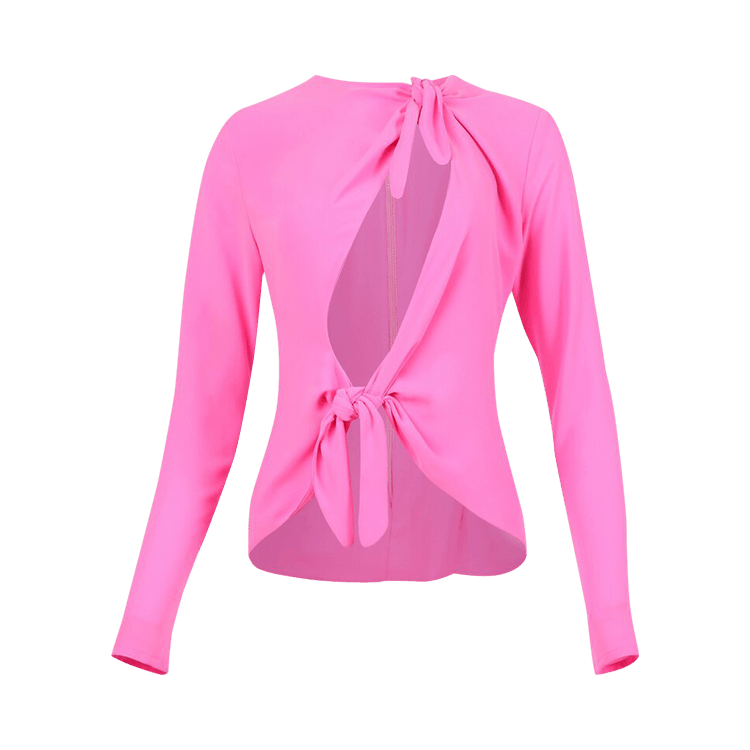 The Attico Zelda Blouse "Neon Fuchsia"