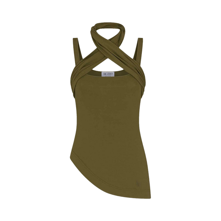 The Attico Yuri Tank Top "Olive"