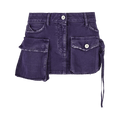The Attico Fay Mini Skirt "Purple"
