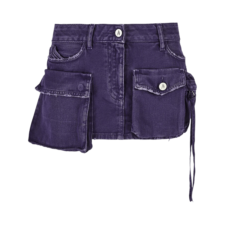 The Attico Fay Mini Skirt "Purple"