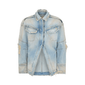 The Attico Pocket Short Coat "Light Blue"