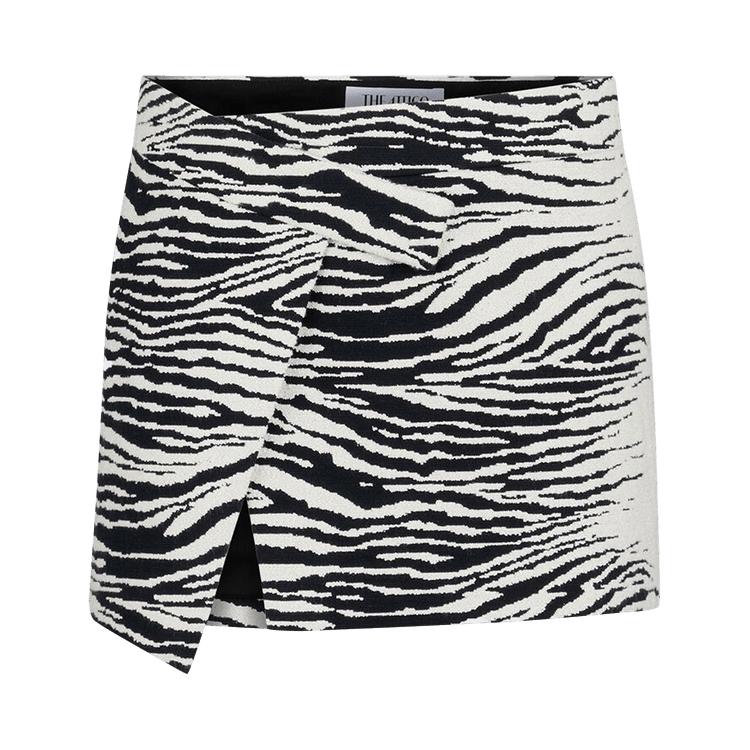 The Attico Cloe Mini Skirt "Zebra"