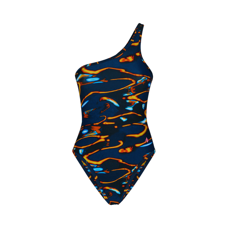 The Attico One Piece Swimsuit "Blue/Yellow"