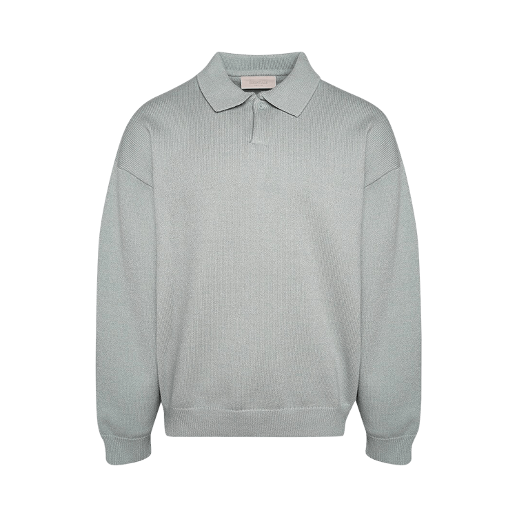 Fear of God Essentials Knit Long-Sleeve Polo "Sycamore"