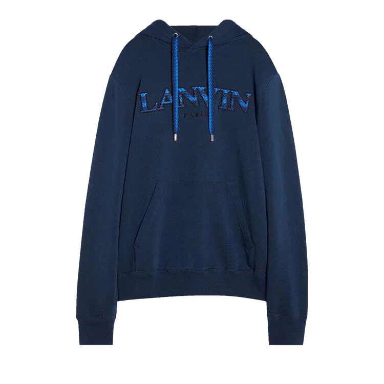 Lanvin Curb Embroidered Hoodie "Rubber Yellow"