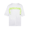Lanvin Curb Embroidered T-Shirt "Optic White/Green"
