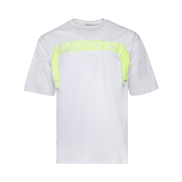 Lanvin Curb Embroidered T-Shirt "Optic White"
