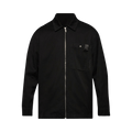 Lanvin Denim Overshirt With Zip "Black"