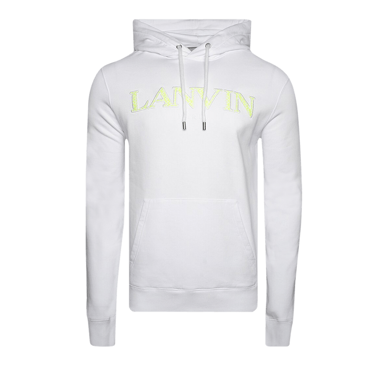 Lanvin Fleece Eusebio Hoodie "Optic White"