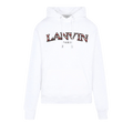 Lanvin Fleece Eusebio Hoodie "Optic White/Green"