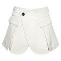 Sacai Silk Wool Shorts "Off White"