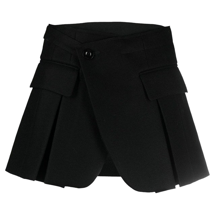 Sacai Silk Wool Shorts "Black"