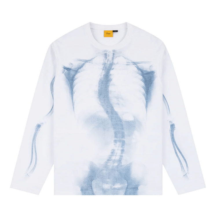 Dime Wave Bones Terry Long-Sleeve Shirt "White"
