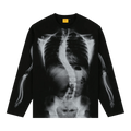 Dime Wave Bones Terry Long-Sleeve Shirt "Black"