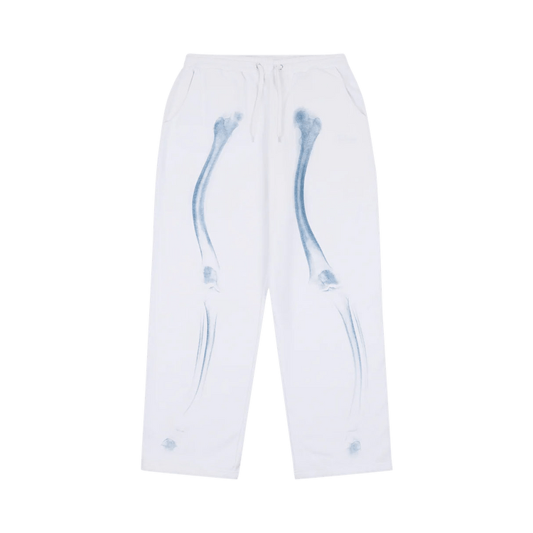 Dime Wave Bones Sweatpants "White"
