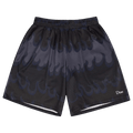 Dime Space Flame Mesh Shorts "Black"
