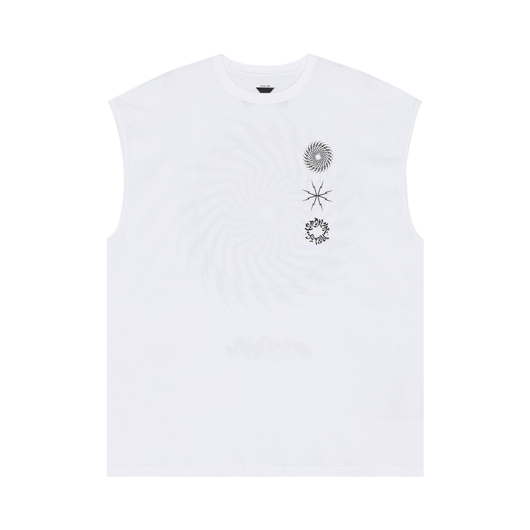 Acronym Sleeveless T-Shirt "White"